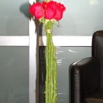 Bouquet floral de rosas rojas