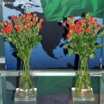 duo de mini rosas rojas en bouquet floral