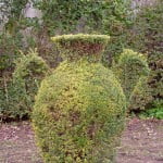 Arte topiario en los Reales Jardines del Alcázar de los Reyes Católicos en Córdoba.