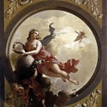 óleo de Adriaen van der Werff. Flora con cupidos llevando coronas de flores. Foto Wikipedia