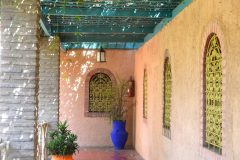 Juego de colores y formas son una constante en el Jardin-Majorelle