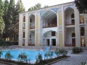 Jardín persa como el de Bagh e Fin, en Kashan.