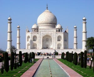 Taj Mahal, la mejor representación del jardín persa.