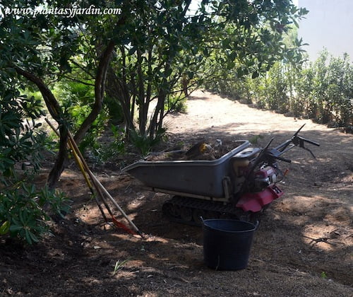 Carretilla eléctrica de jardín